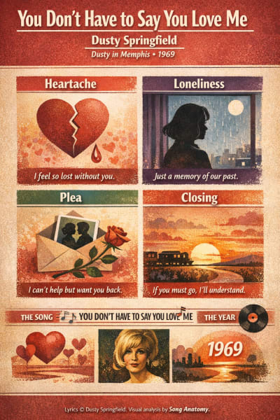 You Don’t Have to Say You Love Me by Dusty Springfield — Soul Portrait infographic