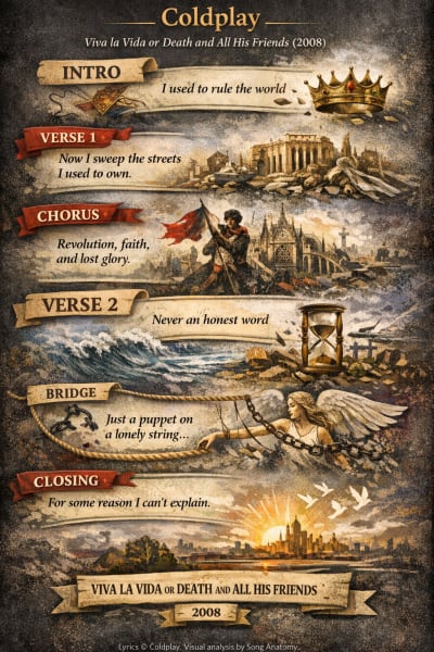 Viva La Vida by Coldplay — Soul Portrait infographic