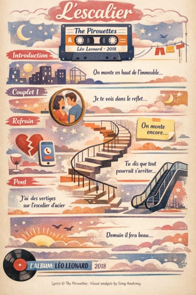 L'escalier by The Pirouettes, Leo Leonard