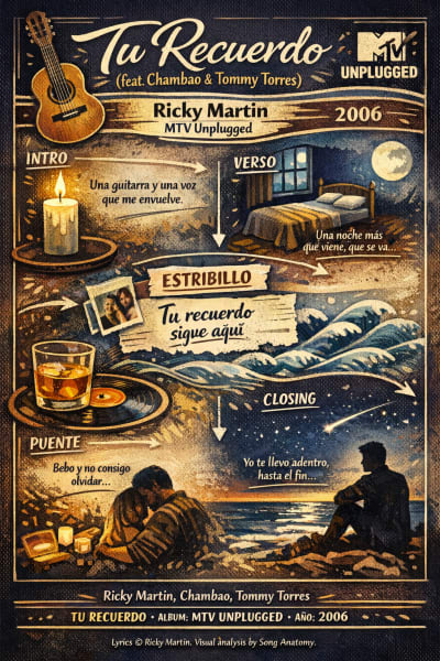 Tu Recuerdo (feat. Chambao & Tommy Torres) - MTV Unplugged Version by Ricky Martin, Chambao, Tommy Torres